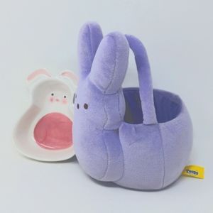 PEEPS Soft Plush Basket and Ceramic Bunny Candy Dish